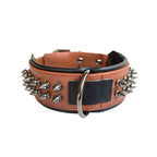 Leather Dog Collar with Bandana Adjustable Pet Neck Strap