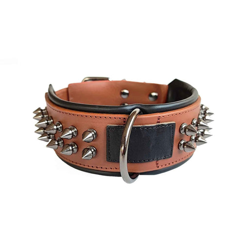 Leather Dog Collar with Bandana Adjustable Pet Neck Strap