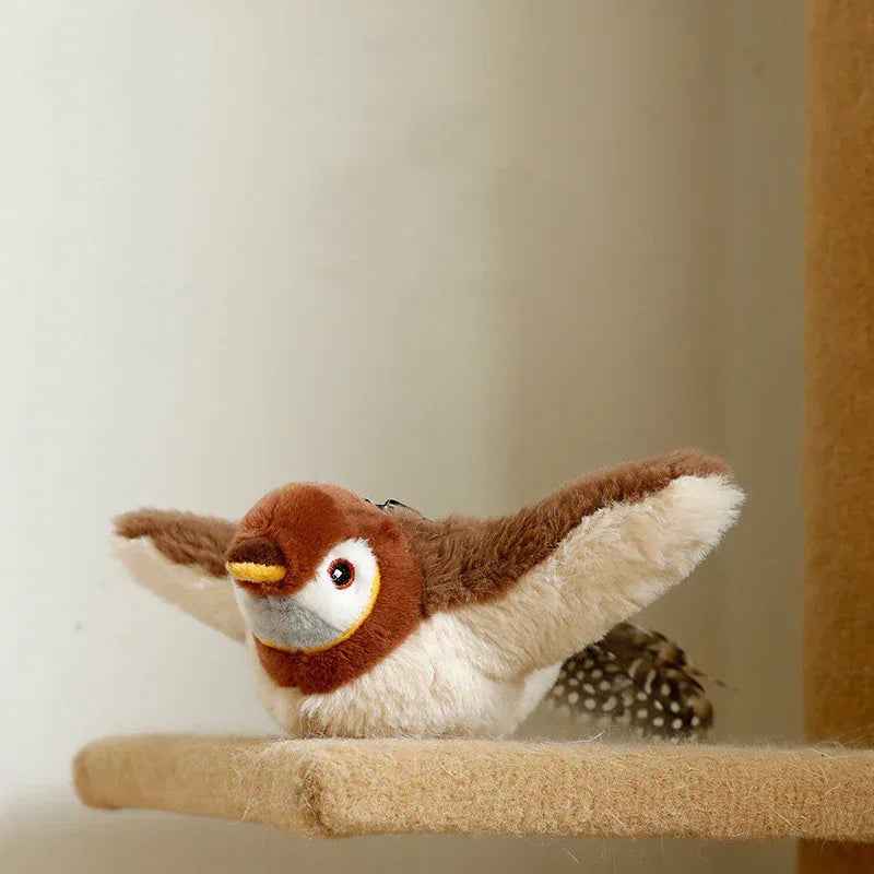 Interactive Pet Plush Toy Electric Flopping Fish & Bird