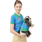 Dog Sweater Blue Tiger Cardigan Pet Costume