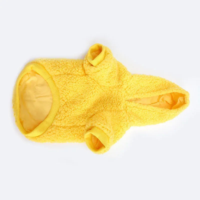 Cotton Fleece Solid Color Cotton Small And Medium-sized Dog Cat Sweater