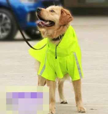 Waterproof Reflective Dog Raincoat Lightweight Pet Rain Cape