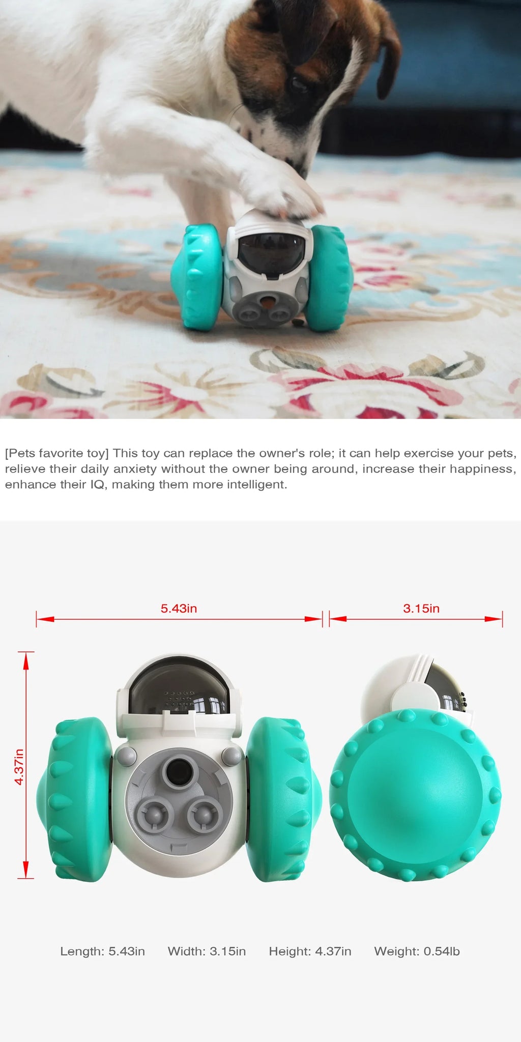 Interactive Slow Feeder Toy Car for Dogs & Cats – Treat Dispenser