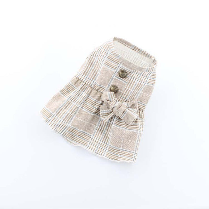 Khaki Suit Dress Cat And Dog Costume