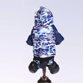 Pet Clothes Autumn Winter Camouflage Hooded Pet Clothing