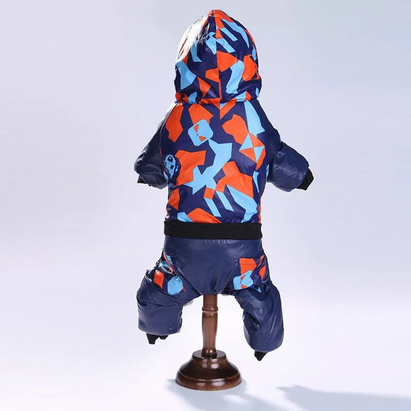 Abbigliamento per Animali Autunno Inverno con Cappuccio Mimetico