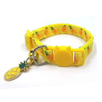 Printed Cat Collar with Bell Adjustable Safety Breakaway Strap
