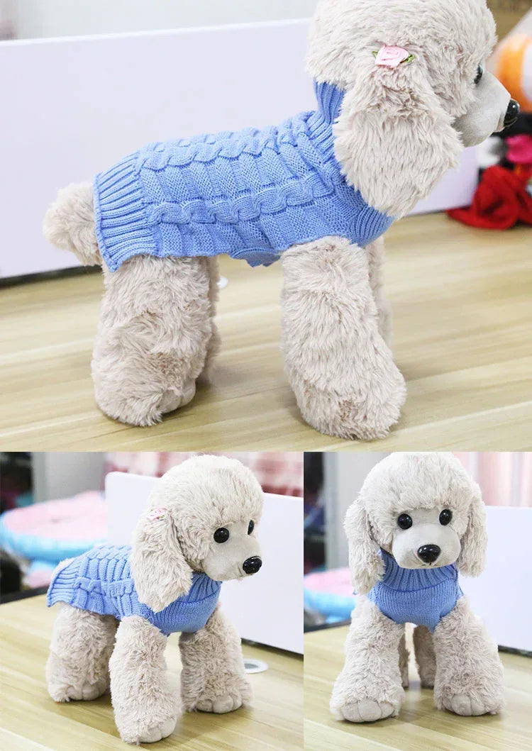 Áo Len Dây Xoắn Cashmere Cho Thú Cưng, Quần Áo Chó, Sản Phẩm Thú Cưng