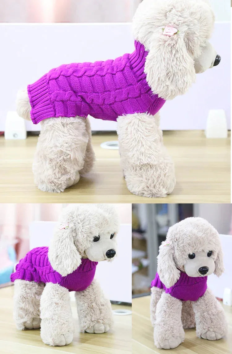 Áo Len Dây Xoắn Cashmere Cho Thú Cưng, Quần Áo Chó, Sản Phẩm Thú Cưng