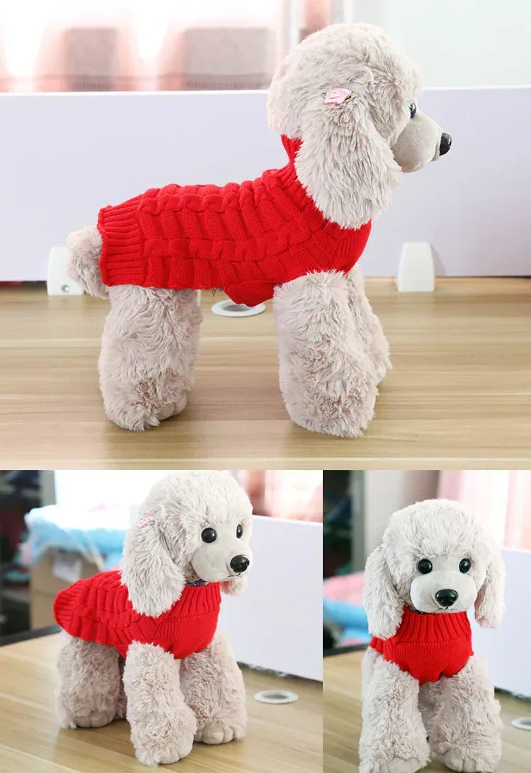 Áo Len Dây Xoắn Cashmere Cho Thú Cưng, Quần Áo Chó, Sản Phẩm Thú Cưng