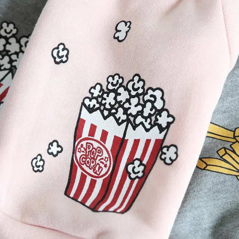 Popcorn-Chips Haustier Hund Katze Kleidung Winter Warme Hund Kapuzenjacke Jacken Mäntel Kleidung für Hunde Katzen Haustierbekleidung Klein Groß