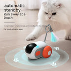 リモートコントロール インタラクティブ 猫用カーおもちゃ USB充電式 追いかける 自動自走 リモートスマート操作 インタラクティブ猫おもちゃ ペット用品
