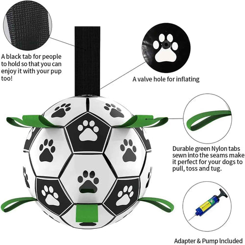 Interactive Dog Soccer Ball Toy for Large & Active Dogs