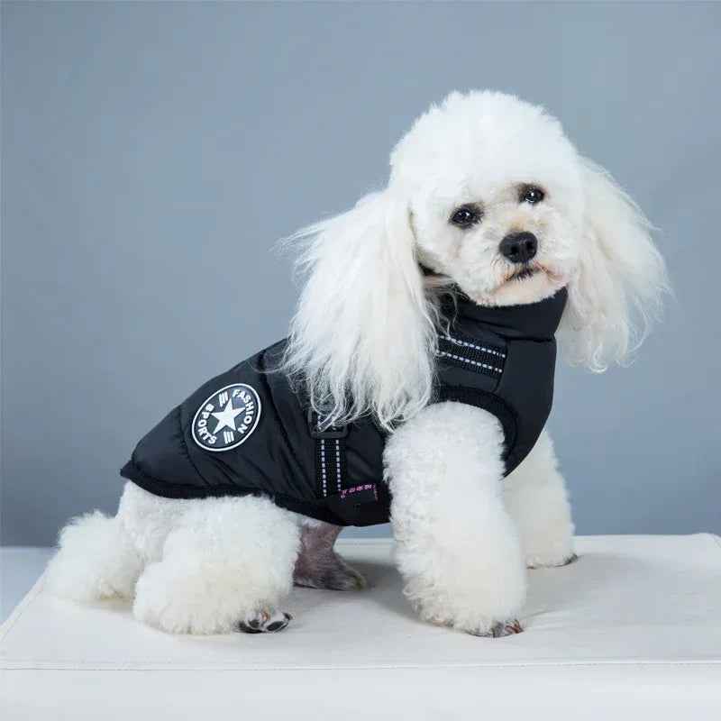 防水犬服 冬用犬コート ハーネス付き 暖かいペット服 大型犬ジャケット チワワ ラブラドールコート コスチューム