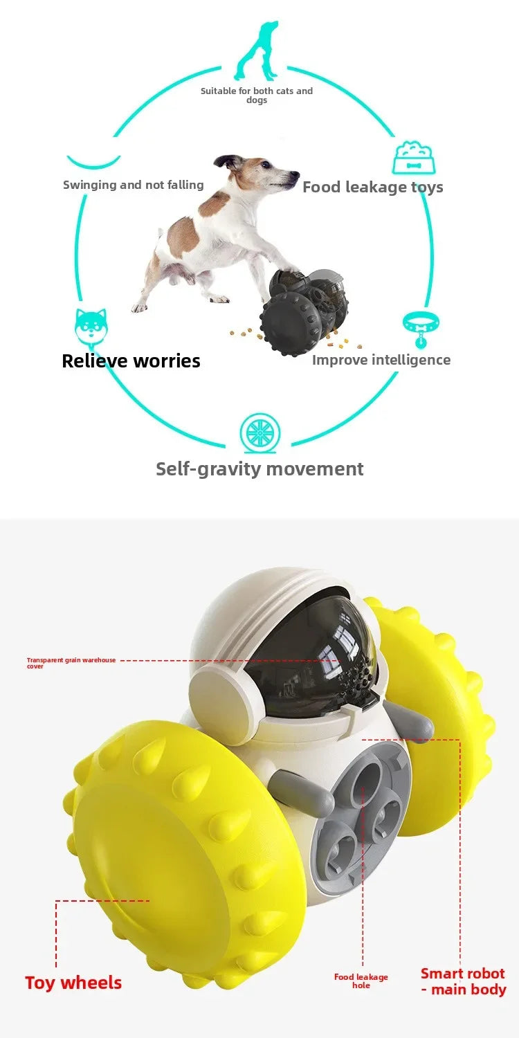 Interactive Slow Feeder Toy Car for Dogs & Cats – Treat Dispenser