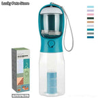 3-in-1 Portable Pet Water Bottle with Food & Poop Dispenser