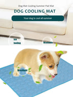 Cooling Pet Mat for Dogs & Cats – Summer Ice Silk Sleeping Pad