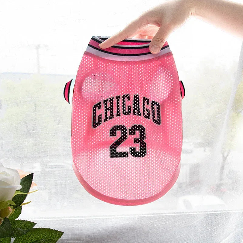 Hondenkleding Basketbalshirt Grote Mesh Zomer Hondenkleding