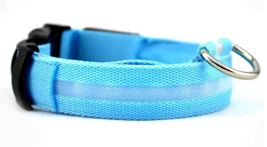 LED Luminous Pet Collar Adjustable Night Safety Glow