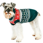 Pet Sweater Leaf Pattern Lapel Sweater