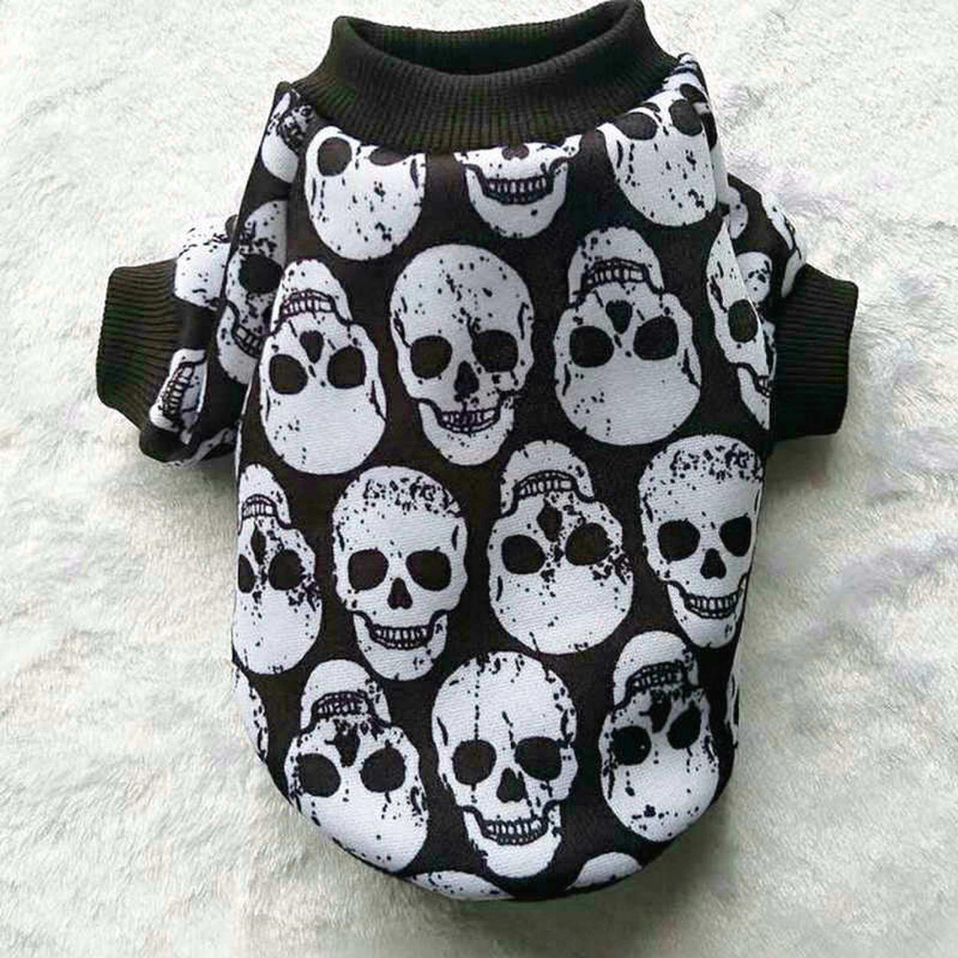 Vêtements pour animaux, accessoires d'Halloween avec crâne