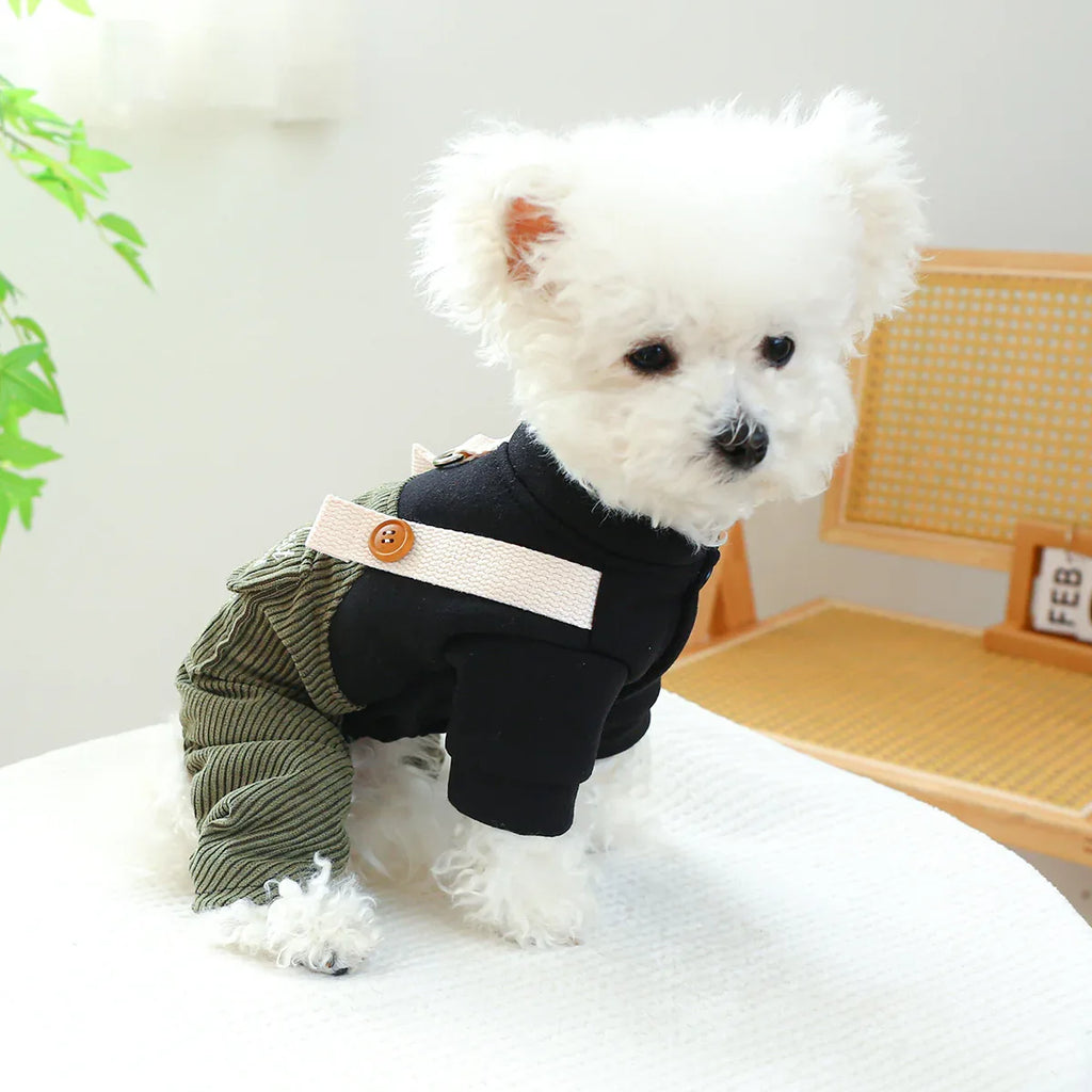 펫 링 강아지 고양이 옷 뉴 코듀로이