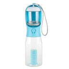 3-in-1 Portable Pet Water Bottle with Food & Poop Dispenser