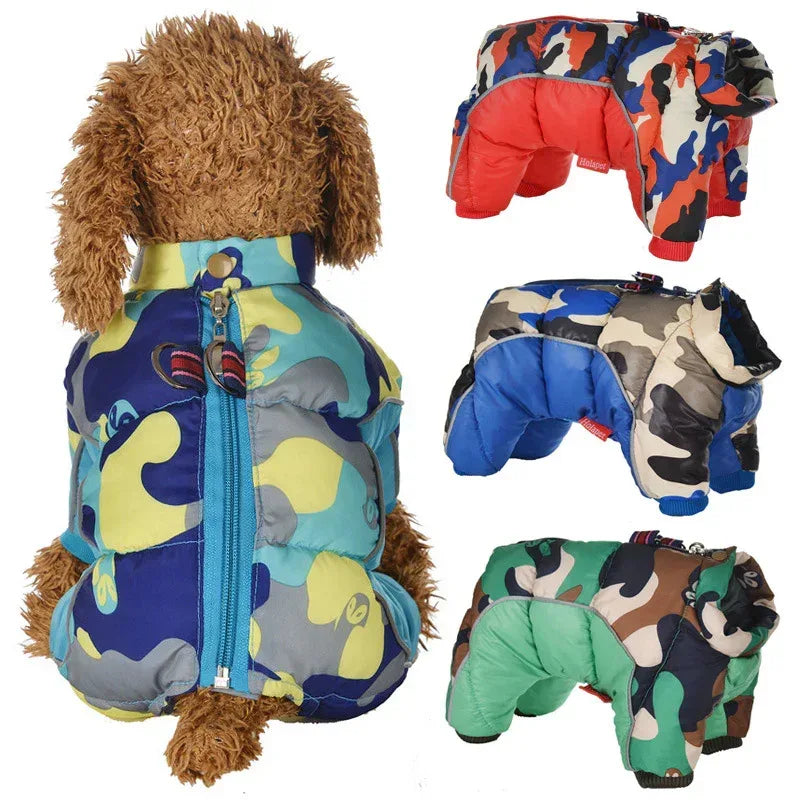 Cappotto Invernale per Cani Super Caldo Giacca Imbottita in Cotone Spesso Impermeabile Abbigliamento per Cani di Piccola Taglia Cuccioli