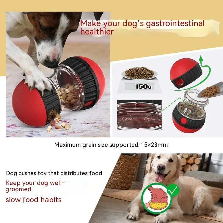 食物分配狗玩具滚筒漏食球益智玩具互动慢食保护胃部提高智力宠物玩具宠物用品
