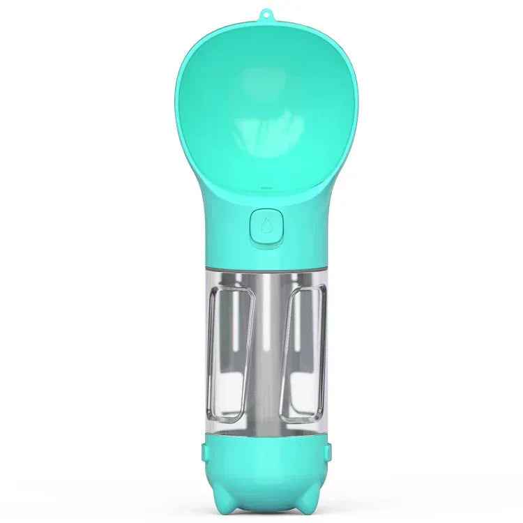 Pet Water Bottle Feeder Bowl Garbage Bag Storage Portable Pet Outdoor Travel 3 In 1 Dog Water Bottle