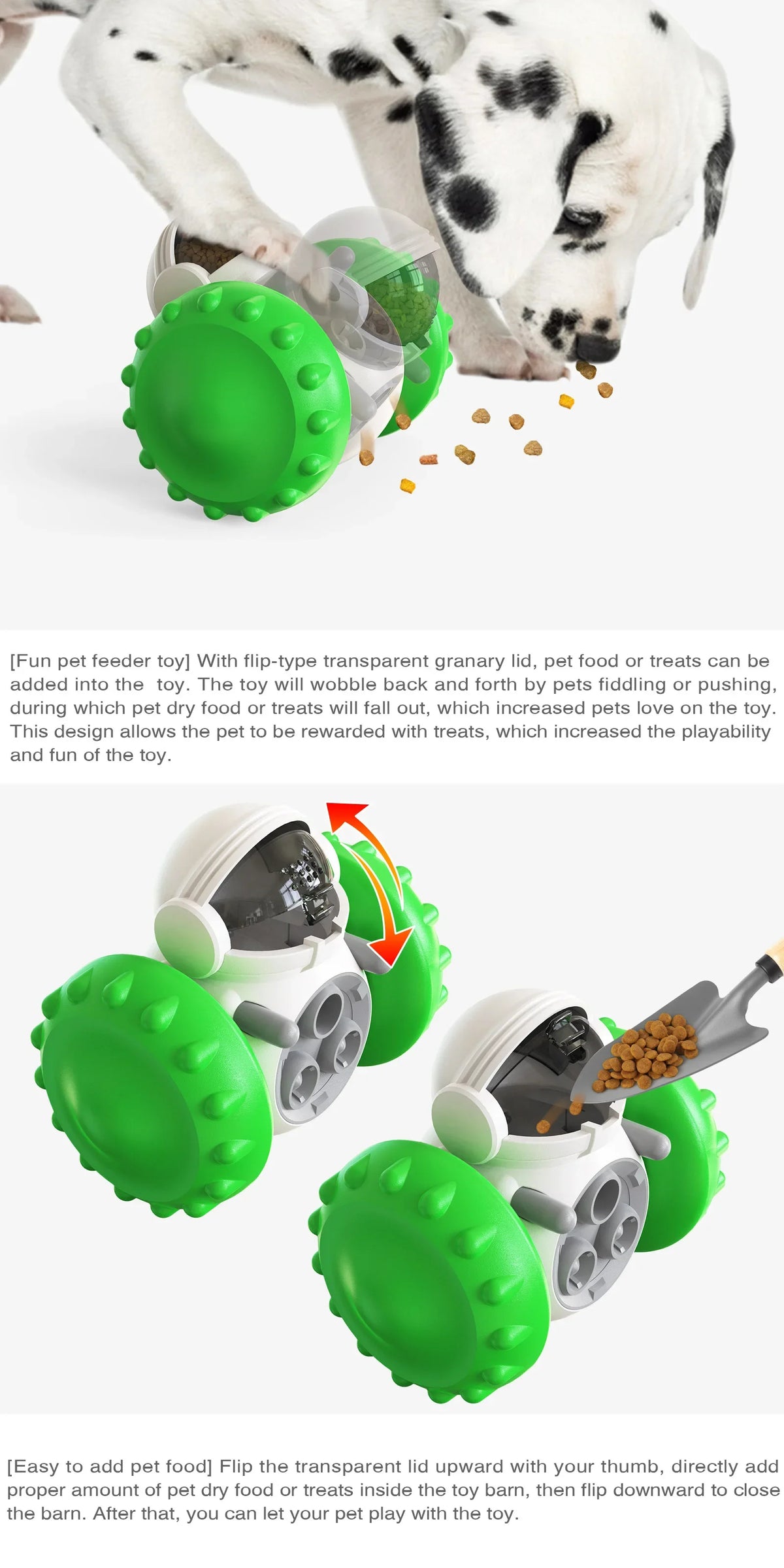 Interactive Slow Feeder Toy Car for Dogs & Cats – Treat Dispenser