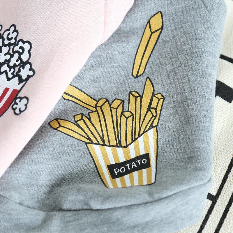 Popcorn-Chips Haustier Hund Katze Kleidung Winter Warme Hund Kapuzenjacke Jacken Mäntel Kleidung für Hunde Katzen Haustierbekleidung Klein Groß