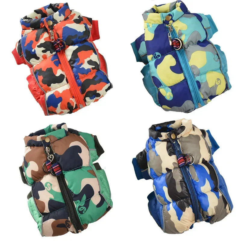 Cappotto Invernale per Cani Super Caldo Giacca Imbottita in Cotone Spesso Impermeabile Abbigliamento per Cani di Piccola Taglia Cuccioli