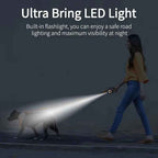 Retractable Dog Leash with LED Light & Collar Set