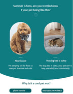 Cooling Pet Mat for Dogs & Cats – Summer Ice Silk Sleeping Pad