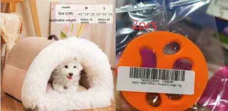 New Splice Portable Pet Nest Portable Autumn And Winter Warm Dog Nest Moisture-proof Long Fur Cat Nest Cross Border Pet Nest