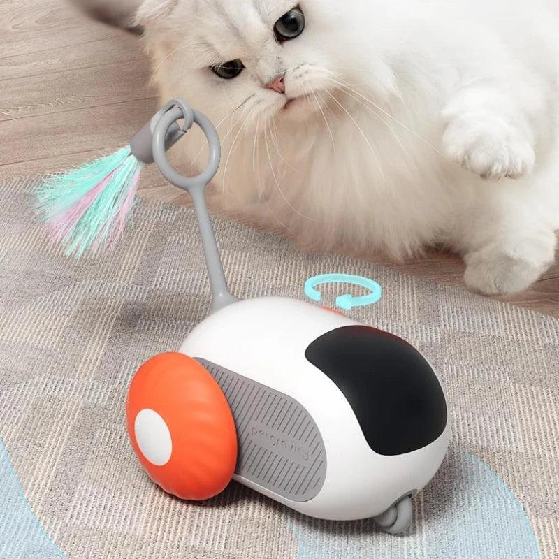 リモートコントロール インタラクティブ 猫用カーおもちゃ USB充電式 追いかける 自動自走 リモートスマート操作 インタラクティブ猫おもちゃ ペット用品