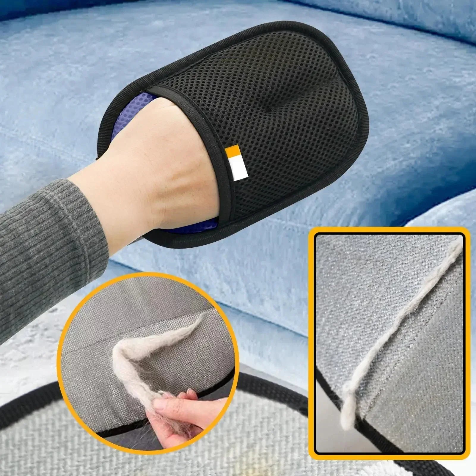 Pet Hair Remover Glove Deshedding Brush for Dogs & Cats