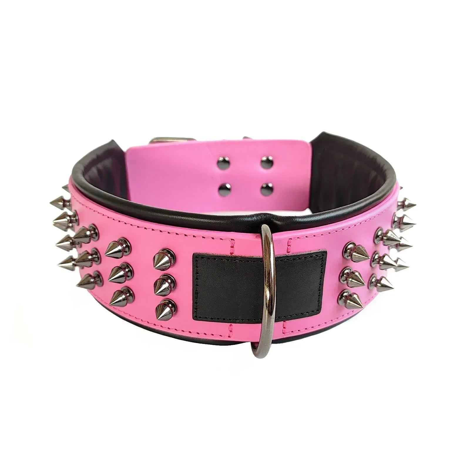 Leather Dog Collar with Bandana Adjustable Pet Neck Strap