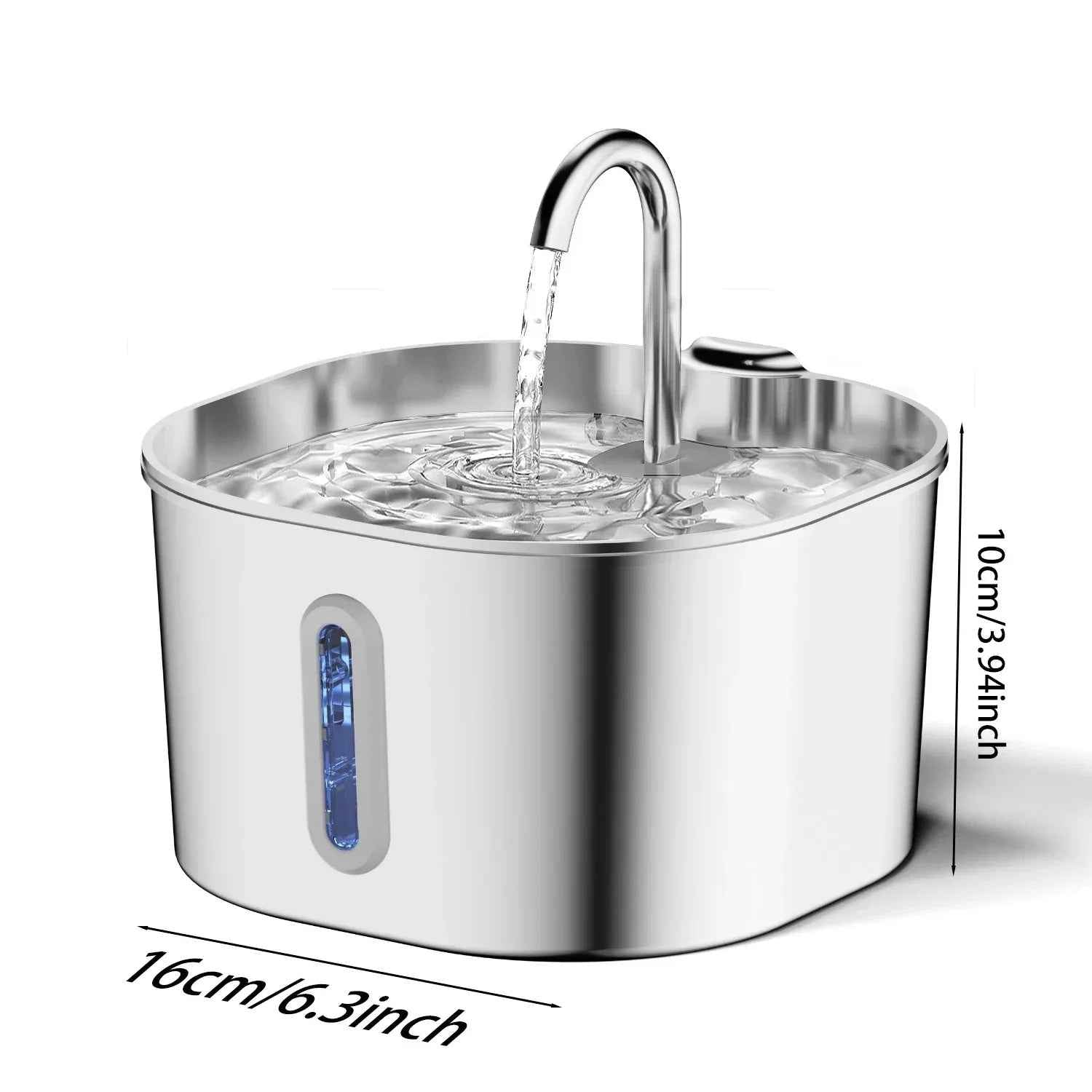Stainless Steel Smart Pet Water Fountain with Auto Circulation