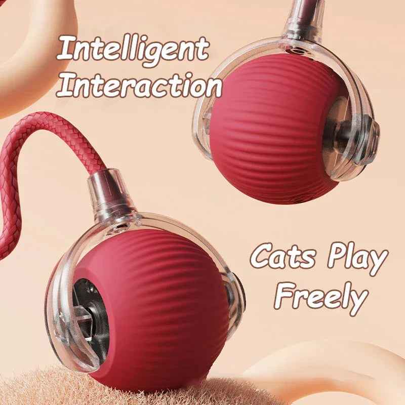 Interactive Cat Rolling Ball Toy with Smart Auto Drive