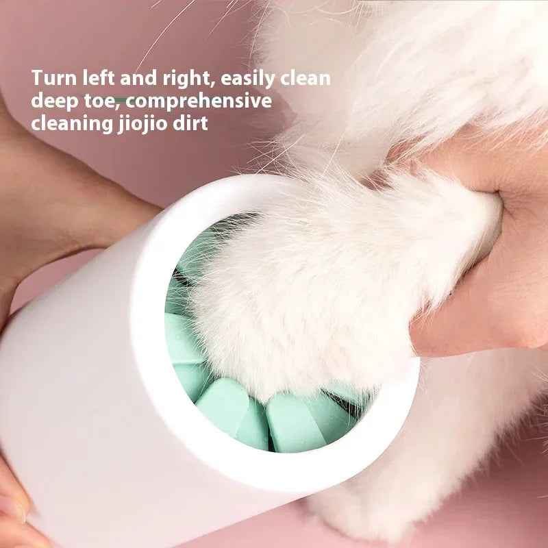 Portable Dog Paw Cleaner Cup with Soft Silicone Brush