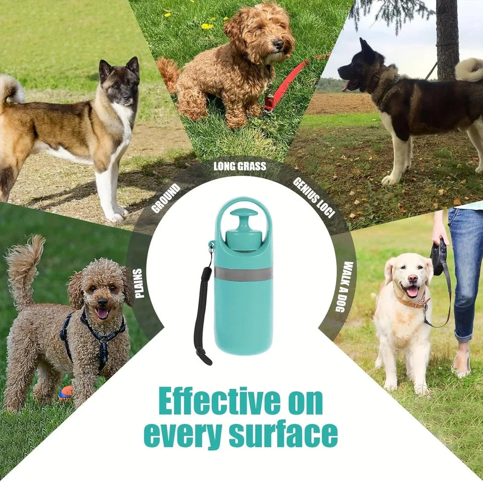 Portable Dog Pooper Scooper with Built-in Waste Bag Dispenser
