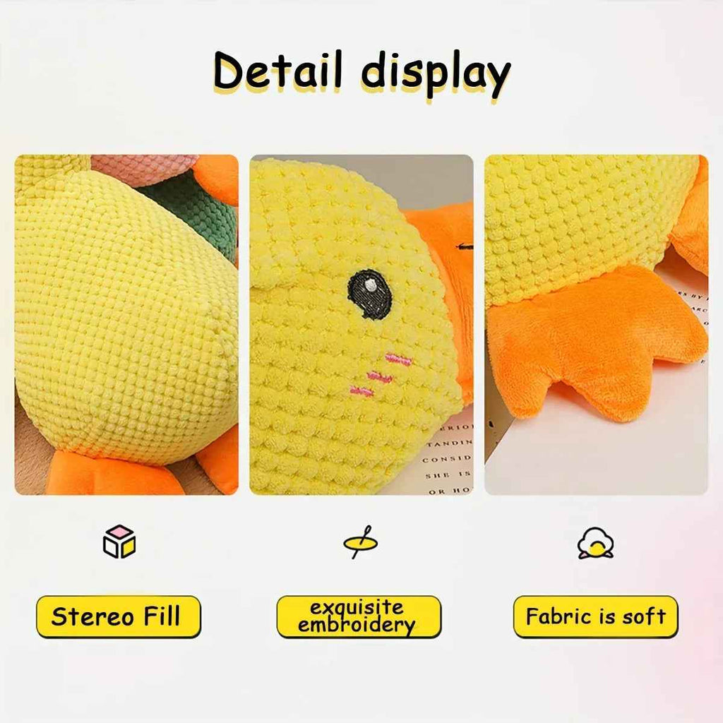 Best Pet Supplies Dog Toys For Small Medium And Large Breeds Cute No-Stuffed And Stuffed Duck With Soft Squeaky Fun For Indoor Puppies And Premium Puppies Plush No Mess Chewing And Playing