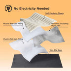 Self Warming Cat Mat For Small Cat Self Heating Dog Crate Pad Thermal Extra Warm Puppy Mat Indoor Outdoor Non-Slip