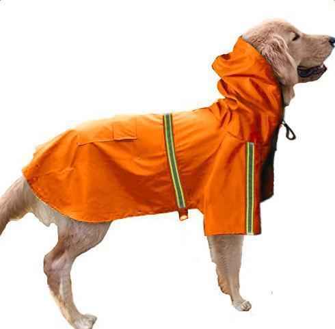 Waterproof Reflective Dog Raincoat Lightweight Pet Rain Cape
