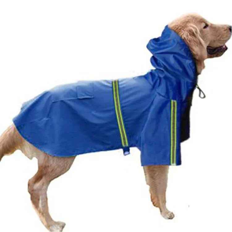 Waterproof Reflective Dog Raincoat Lightweight Pet Rain Cape