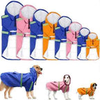 Waterproof Reflective Dog Raincoat Lightweight Pet Rain Cape
