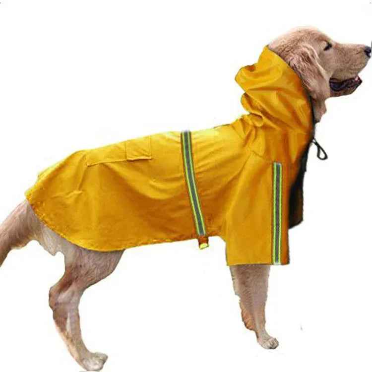 Waterproof Reflective Dog Raincoat Lightweight Pet Rain Cape