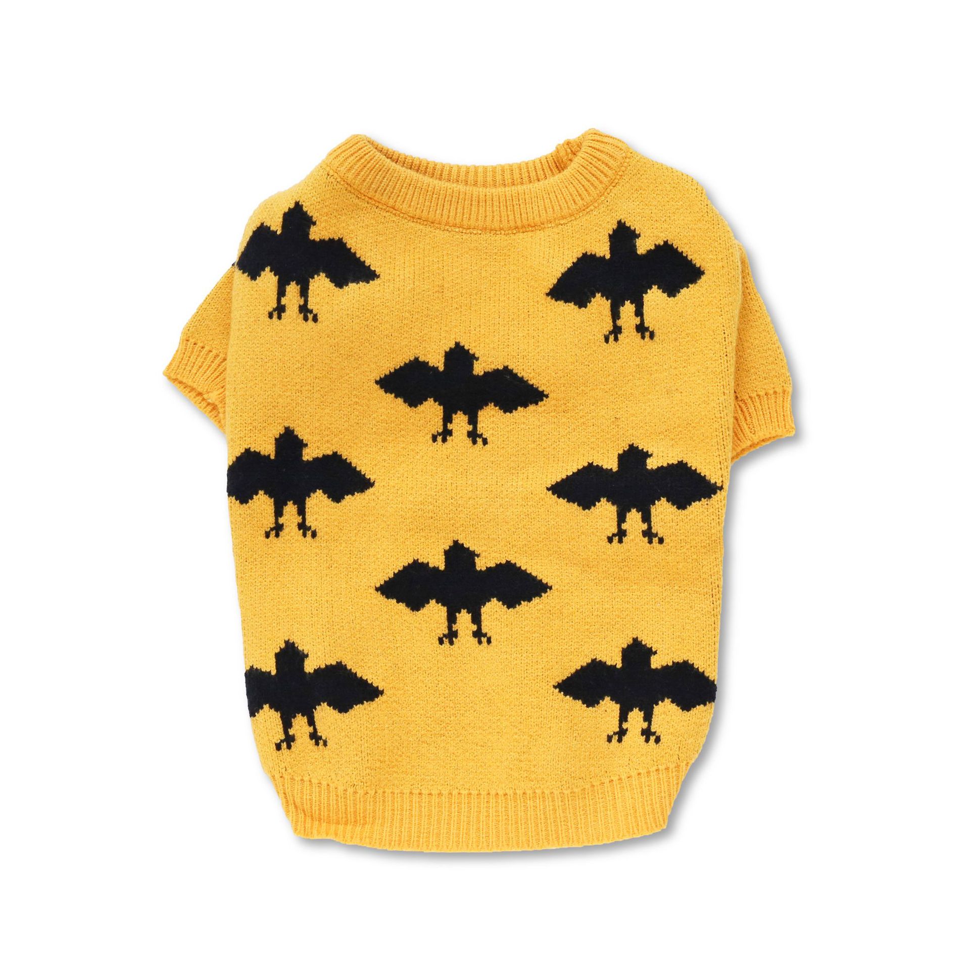 Bat warm core-spun yarn pet sweater